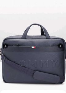 Tommy Hilfiger Black Leather Crossbody Bag