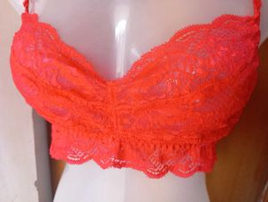 Lace Bralette - Red