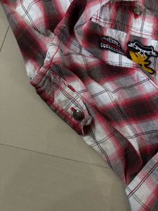 Splendid double chest American cowboy style plaid
