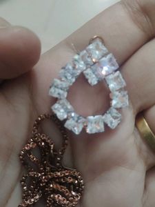 Sparkling Teardrop Pendant Necklace