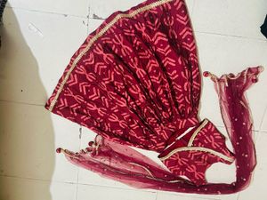 Girls Printed 3-Piece Lehenga &amp; Choli with Dupatta
