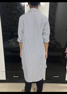 A Long Over Size Shirt.