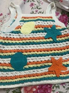 Crochet Knit Top &amp; Shorts Set