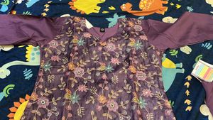 Purple Kurta Set