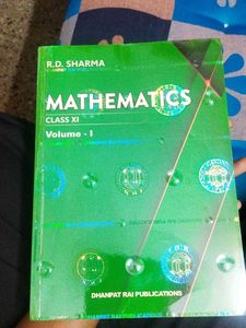 R.D. Sharma Mathematics Class XI Vol 1