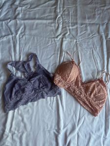 Lace Bralette Set size small medium