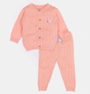 Miarcus Cute Peach Knit Sweater & Pants Set