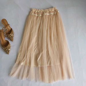 Elegant Tulle Skirt with Ribbon Tie 🎀🎐