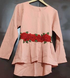 Peach Color Top For Girl Or Woman 34 Bust