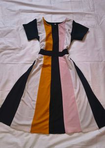 Color Block Midi Dress