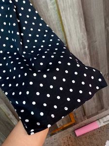 Comfy Pink &amp; Black Polka Dot Nightsuit cord set