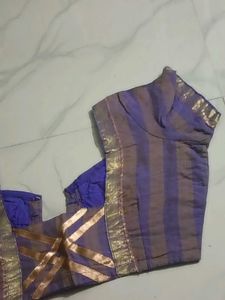 GentlyUsed Elegant Purple&amp;Brown StripedBlouse-36"