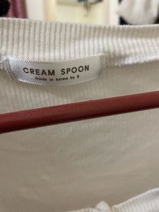 White Long Sleeve Button Top