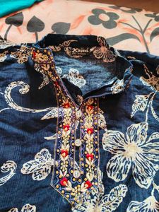 Blue Floral Kurti