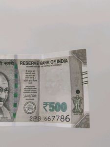₹500 Indian Currency Note (786 Lucky Number)