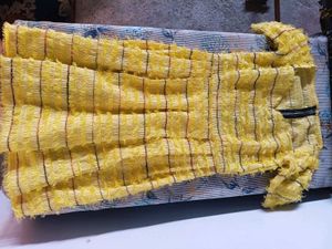 Yellow Textured dress