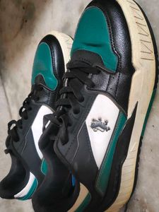 Stylish Black &amp; Teal Sneakers- Red Tape