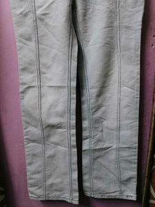 Light Wash Seamed Straight Leg Jeans