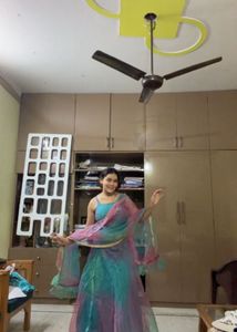 Stunning Teal &amp; Purple Ombre Lehenga Choli