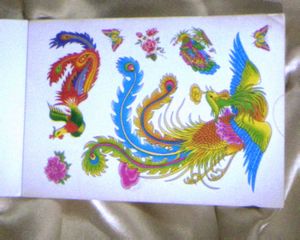 Vintage Phoenix Temporary Tattoos