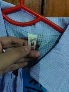 Light Purple Checked Top