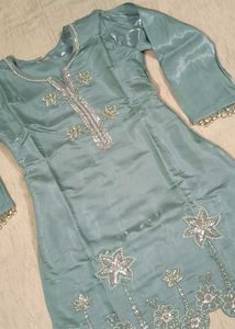 Luxury Kurta Palazzo Set with Dupatta