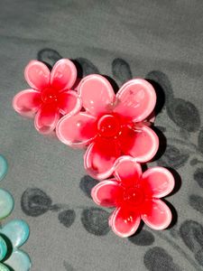Flower Hair Clips Set
