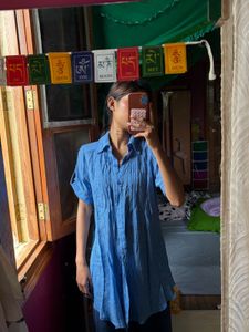 Breeze Button-Down TunicSummer/boho aesthetic.
