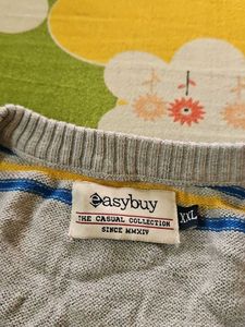Striped V-Neck Sweater