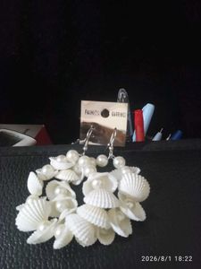 Boho Seashell Pearl Earrings