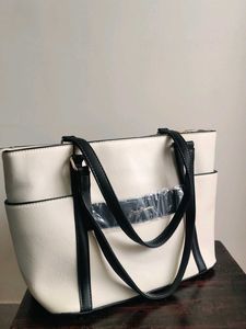 Lavie White Work Tote Bag