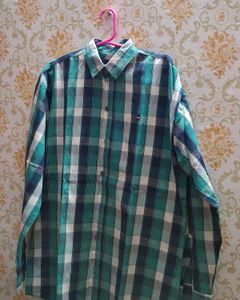 men's big checked shirt