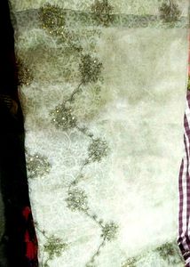 Organza Clothe Saree With Thread And Sequence Work