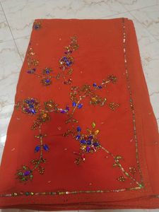 Designer Saree With Heavy Work