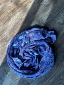 Cozy Woolen Shawl - Mauve Colour