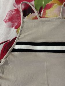 H&amp;M Stripe Detail Cropped Tank Top