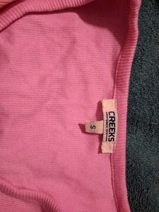 Cute Pink Button-Up Top