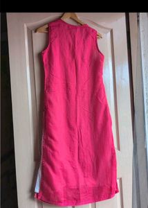[SOLD] Unique Yellow Shirt and pink Biba kurta