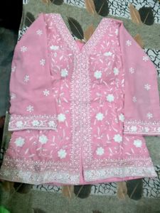 Latest Handwork Wedding Heavy Indo Western Dress