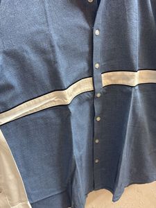 KENA Men's Color Block Button-Down Shirt