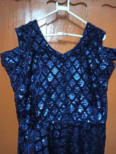 Stunning Blue Sequin Dress