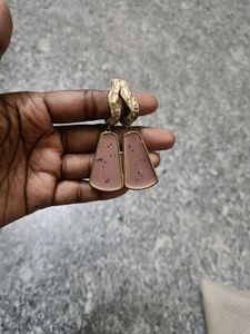 Unique Pink Dangle Earrings