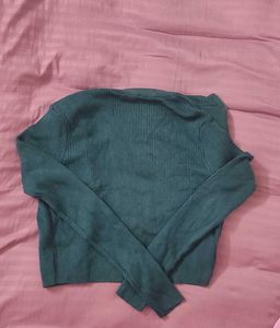 Teal Zipper Cardigan🧚