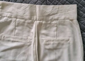 Elegant White Belted Pants