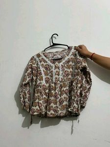 Boho Paisley Print Kurta Top