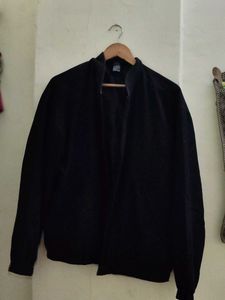 Black Fleece Jacket Windcheater