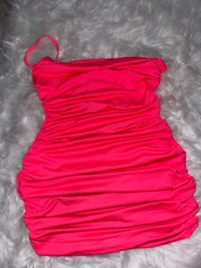 Ruched Pink Dress