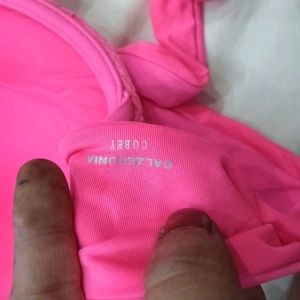Pink Lace Bikini 🪔32,34.Top with Embellishments