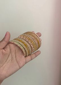 Elegant New Beaded Bangles Set