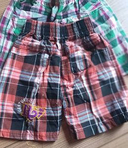Cute combo Plaid Shorts for boys